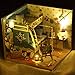 Flever Dollhouse Miniature DIY House Kit Creative Room With Furniture and Glass Cover for Romantic Artwork Gift(Trip of Aegean Sea)