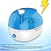 PurSteam 4L Ultrasonic Cool Mist Humidifier – Superior Humidifying Unit with Whisper-Quiet Operation and Automatic Shut-Off. Large Water Tank Allows Over 20 hrs of Operating Time
