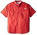 Columbia Men's Bonehead Short Sleeve Shirt, Sunset Red, 3X