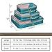 Hynes Eagle Travel Compression Packing Cubes Expandable Packing Organizer 3 Pieces Set Teal