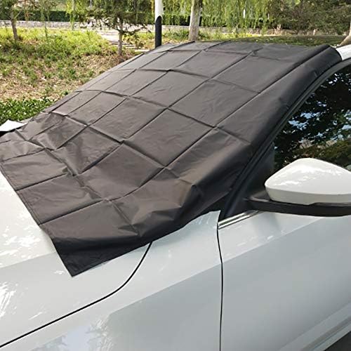 カーフロントカバー 雪対策 車用 フロントシェード 凍結防止シート 凍結防止カバー マグネティック強力付着 車サンシェード 四季用 防水 遮光 断熱 紫外線カット 凍結防止 雪 落葉対策 Suv車 普通車に適用 B07myqxk8m 600円