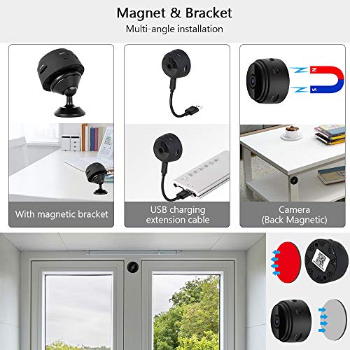 Mini Spy Camera WIFI Small Wireless Hidden Cameras with Audio Video