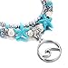 Wave Blue Starfish Silver Turtle Anklet Multi-layer Turquoise Charm Beads Sea Bench Handmade Boho Anklet Foot Jewelry Gifts for Women