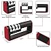 Knife Sharpener, Areson 3-Stage Kitchen Knife Sharpeners to Restore Knives or Shears Blades Quickly Safely, Easy to Use for Kitchen