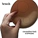 TopBine Round Yoga Bra pad Sports Bra Inserts pads (A/B Beige)