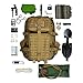 Tactical Backpack + Hydration Bladder with Emergency & Survival Gear, Military Backpack Hiking Camping Bug Out Bag Kit