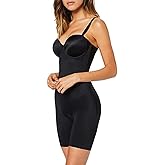 SPANX Assets Red Hot Label Womens Stapless Cupped Bodysuit Medium Control Shaping Body Suits Lingerie (Large, Very Black)