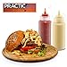Squirt Condiment Plastic Squeeze Bottles - ack of 6 - for Ketchup, Mustard, BBQ, Dressing, Syrup, Sauce, Also Ideal for Paint and Glue (8oz 3 hinged lid and 3 screw-on caps)