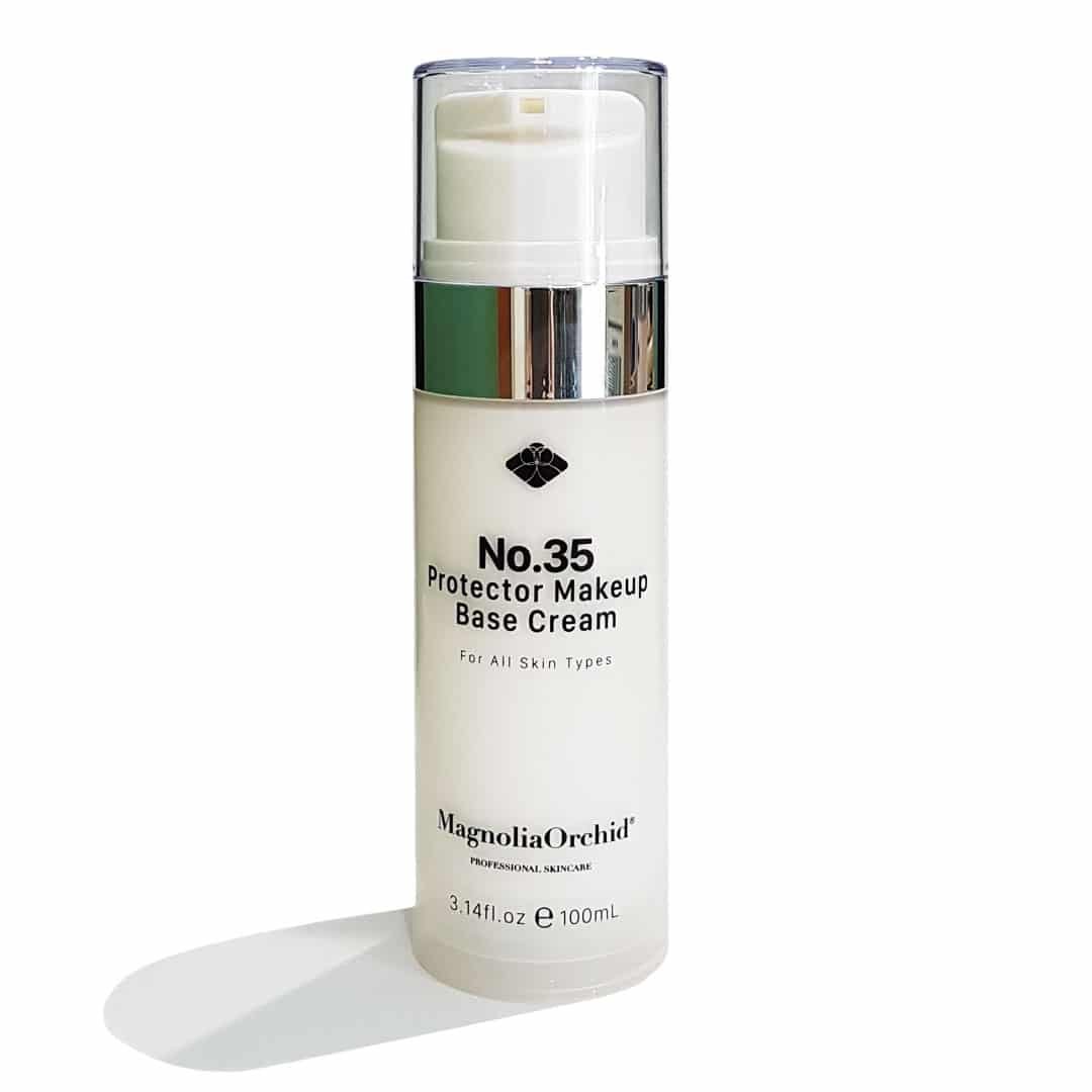 Magnolia Orchid NO.35 Protector Makeup Base Cream for All Skin Types, 3.14 Fl. Oz./100 ml (Beige)