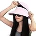 kilofly UV Protection Wide Brim Summer Lightweight 2in1 Visor Sun Hat