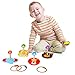 Toddle Toy Ring Toss - Ideal Wooden Ring Toss Game – Portable and Most Colorful Fun Animal Toss Across Games for Kids