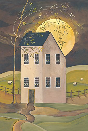 Toland Home Garden 1010010 Spooky Hollow House Fall Flag 28x40 Inch Double Sided Fall Garden Flag for Outdoor House Farm Flag Yard Decoration