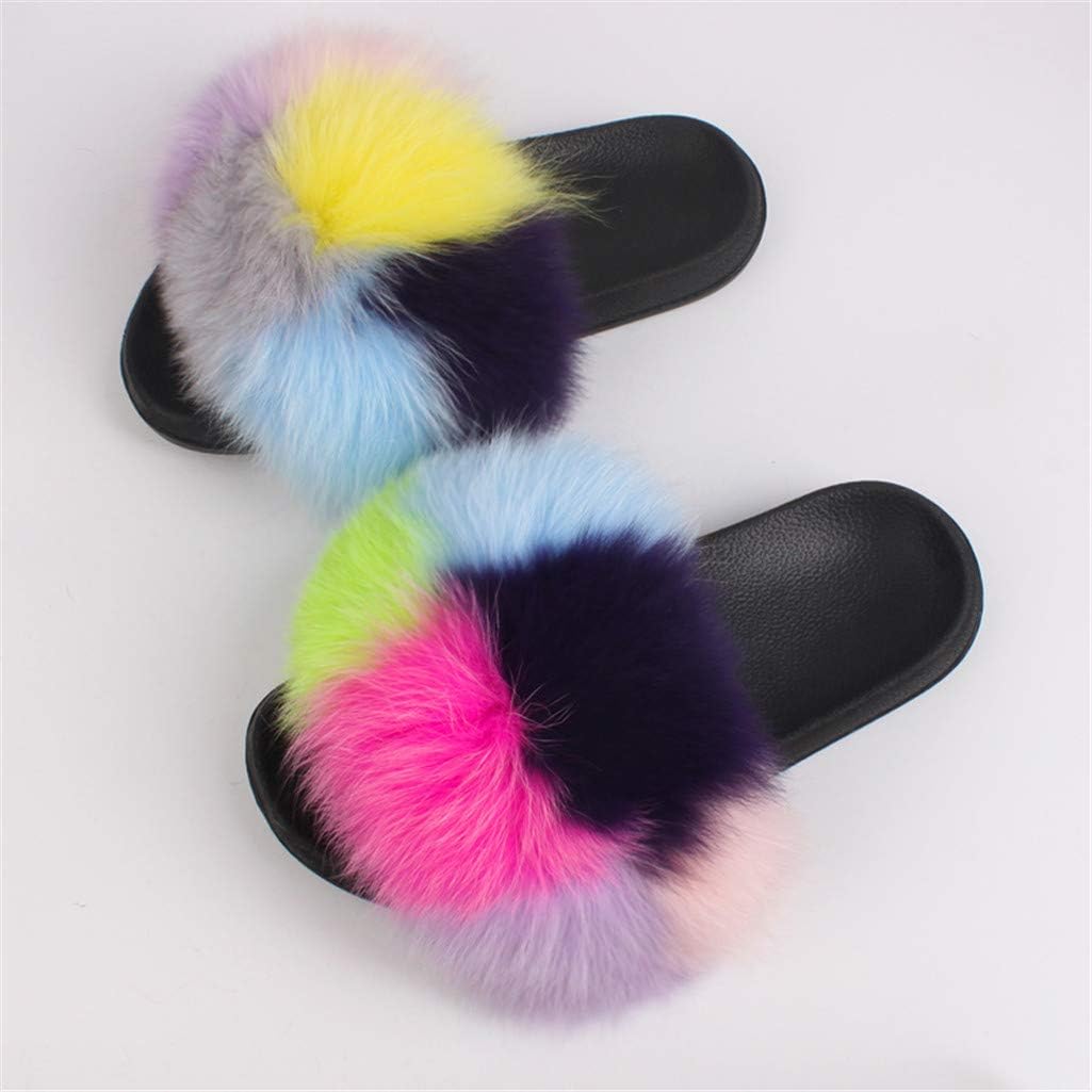 furry flip flop slippers