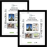 Classic Styles Mainstays Decor 20x26 Multi-Use Float Poster and Picture Frame, Set of 2