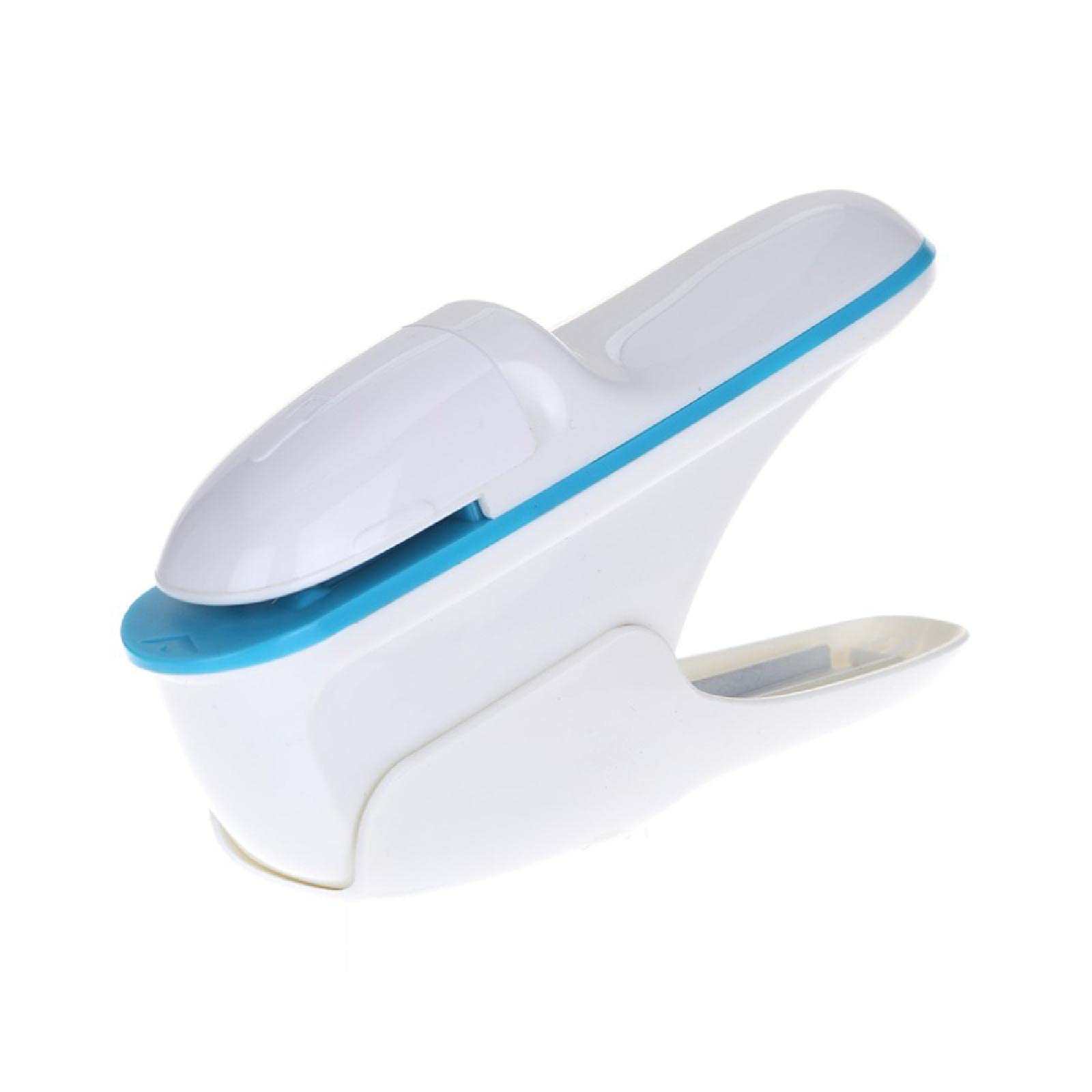 Stapleless Stapler, Manual Staplers, Portable Staple-Free Stapler for Booklet Brochures, Newspapers, Leaflets-White
