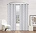 Regal Home Collections Premium Trellis Grommet Curtain Panels-2 Pack, Assorted Colors, (Gray)