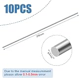 OFFCUP 304 Stainless Steel Round Rods Set 10pcs 1.5/2/3mm x 300mm Shaft Gear DIY view 2