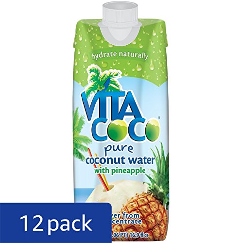 Vita Coco Coconut Water, Pineapple, 16.9 Ounce (Pack of 12) Chinese