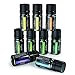Anjou Aromatherapy Top 9 Essential Oils Set, 100% Pure Therapeutic Grade, Sampler Gift Kit, 9 x 5 ml (Tea Tree, Lavender, Frankincense, Lemongrass, Sweet Orange, Peppermint, Eucalyptus, Lemon etc.)