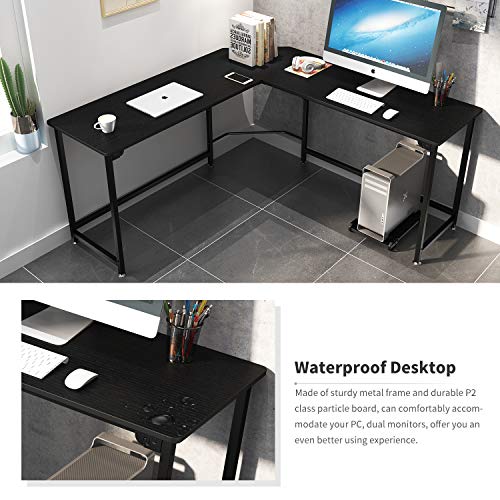 LShaped Corner Desk, Computer Desk, Dripex Home Office Writing Desk