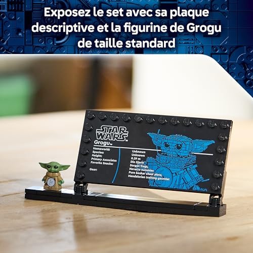 Star Wars 75446 Grogu (Apprenti du Mandalorien) Jouet de Construction - Décoration pour Chambre d'enfant avec Figurine - Maquette d'Armure en Beskar - Cadeau pour Garçon, Fille ou Fan dès 10 Ans