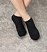 Men's Low Cut Cushion Socks-6 Pack Athletic Casual Ankle Cotton Socks,Black