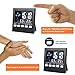 Samshow - Indoor Digital Thermometer - Weather Channel Thermometer, Temperature and Humidity Monitor with Alarm Clock, Time Date and Large Night Lighting LCD Screen Displaying,Battery Included