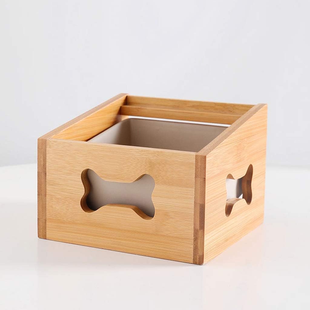Dog Feeder Or Basic Cat Bowls With Wooden Stand Pet Dining Table