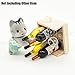 Odoria 1/6 Miniature Wine Holder with Bottles and Glasses Dollhouse Decoration Accessories