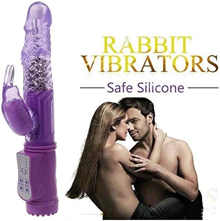 10 Speeds Multi-Frequency Thrusting Rotating Viberate Large Size Rabbit Toys for Women Pleasure-Purple