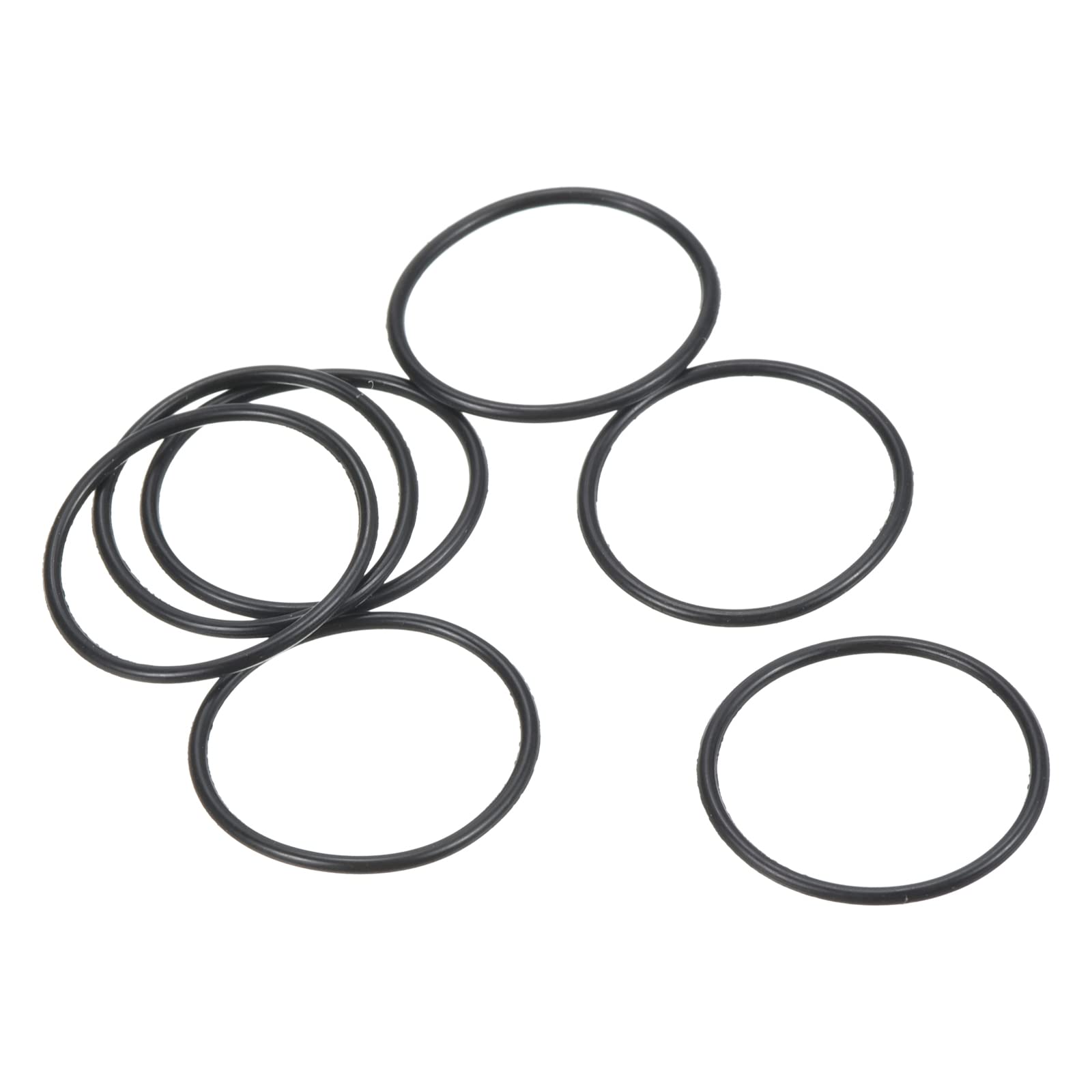 PATIKIL Nitrile Rubber O-Rings 17mm OD 15mm ID 1mm Width, 10 Pcs Metric Sealing Gasket for Faucet Plumbing Automotive Repair, Black