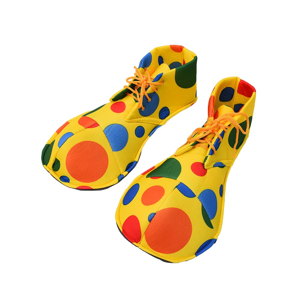 Sarini Clown Shoes Clown Costume Supplies Large Rainbow Clown Shoes For Halloween Party Clown Dress Up Accessories Cosplay Costume Props