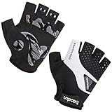 Cycling Gloves for Men Women Half Finger Bicycle Gloves Breathable Anti-slip Gloves Gray M-XL