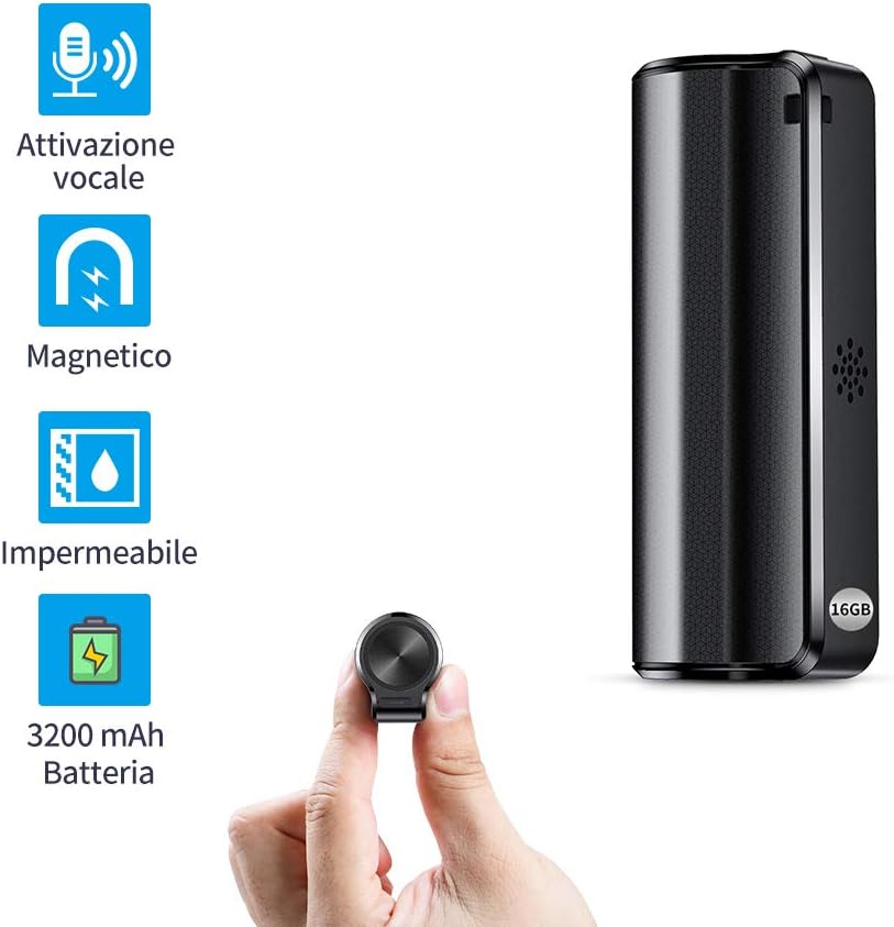 registratore vocale per i verbali delle riunioni con microfono