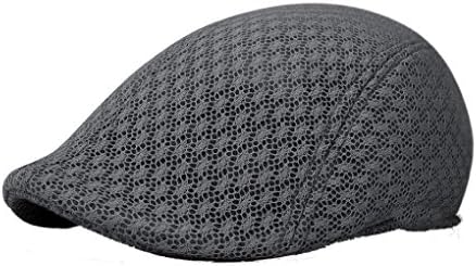 Duck Mesh Summer Gatsby Cap Mens Ivy Hat Golf Driving Sun Flat Cabbie Newsboy