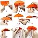 UYIKOO 6 PCS Colorful Umbrella Wall Rack Wall Key Holder Key Organizer for Keys, Jewelry and Other Small Items