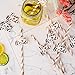 48 Pieces Rose Gold Hen Party Paper Straws with Team Bride Flags Team Bride Straws Hen Party Straws Rose Gold Straw Bridal Shower Paper Straws Bachelorette Accessories Bridal Party Tableware