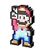 PDP Pixel Pals Nintendo Super Mario World Mario Collectible Lighted Figure, 878-041-NA-SMWM