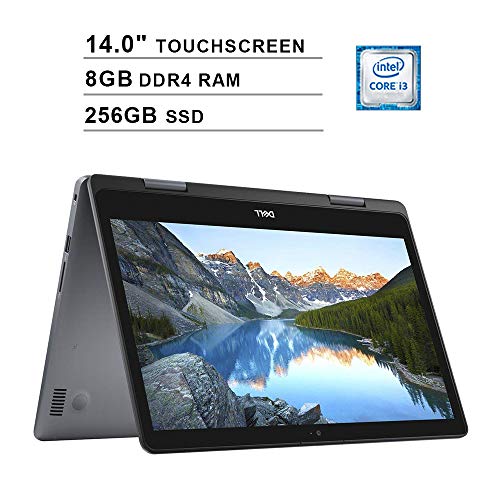 2019 Dell Inspiron 14 i5481 14.0 Inch Touchscreen 2-in-1 Laptop (Intel Core i3-8145U 2.10GHz up to 3.90 GHz, 8GB DDR4 RAM, 256GB SSD, Intel UHD, Bluetooth, Windows 10, Grey) (Renewed)