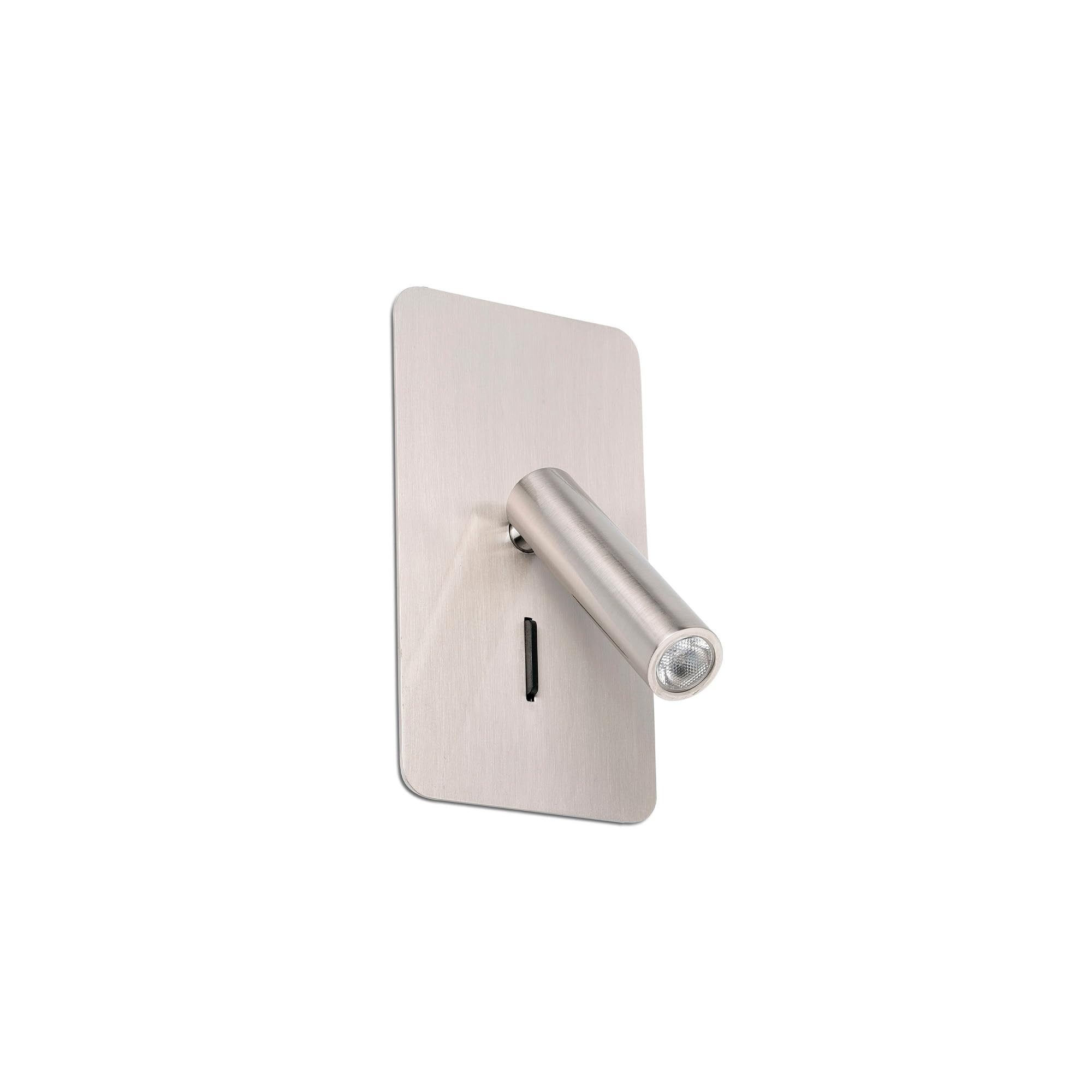 Faro Barcelona 62126 - Suau Wall lamp (-) LED 3W Bulb Supplied Steel and Aluminium Body Black