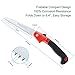 Folding Hand Saw All Purpose, Camping/Pruning Saw with Rugged 7'' Blade, Hand Held Best for Trees Pruning, Camping, Hunting, Trimming, Toolbox and Woodworking Non Slip Handle