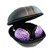 Kasstino Beautiful and Lovely Bling Style Crystal Handmade Diamante Retro Ear-Cup Headphones Headsets for Girls Women (Purple)