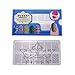 PUEEN Nail Art Stamping Plate - Geo Lover 01-125x65mm Unique Nailart Polish Stamping Manicure Image Plates Accessories Kit-BH000556