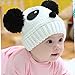 Baby Panda Cap，Misaky Kids Girls Boys Stretchy Warm Winter Hat Beanie (White)
