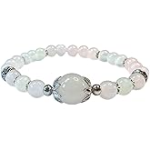 Handmade Rose Quartz and Moonstone Healing Bracelet 7 Inches