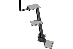 Autoholic Boat Trailer Step 3 Step with Handle Non-Slip Step Fit for Trailer Tongue Safer Easier for People of All Ages Board