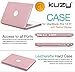 Kuzy - Older Version MacBook Pro 13.3 inch Case (Release 2015-2012) Leatherette Hard Cover for Model A1502 / A1425 with Retina Display Shell Leather - Baby Pink