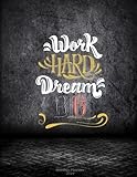 Work Hard Dream Big: Monthly Planner 2019: Success Quotes Words, Monthly Calendar Book 2019, Weekly/ by Bluesky Planners