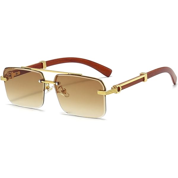 Amazon.com: Gleyemor Mens Sunglasses Fashion Rimless  display picture 1