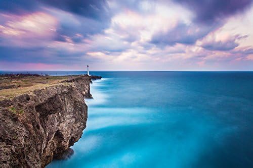 Elementem Big Canvas Wall Art –Australia Cliffside Sunset- 24 x 36 inches – Ready to Hang Frameless Contemporary Statement Wall Art, Wall Mounted Photography